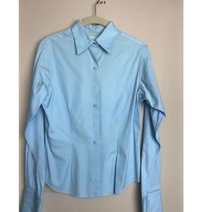 PINK Thomas Pink Blue Women’s Blouse Size 8